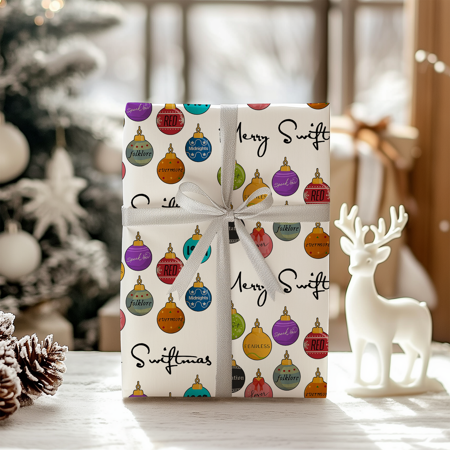 Merry Swiftmas Christmas Wrapping Paper - Luxury Holiday Wrapping Paper