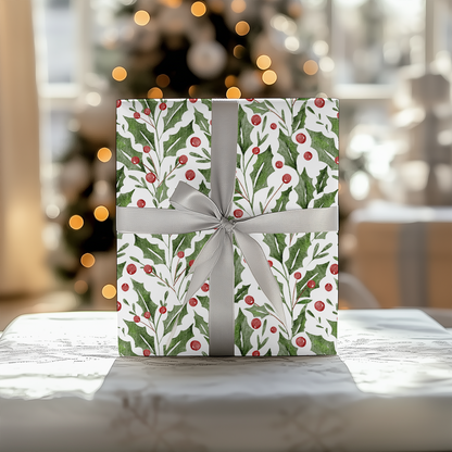 a present box with a bow on a table