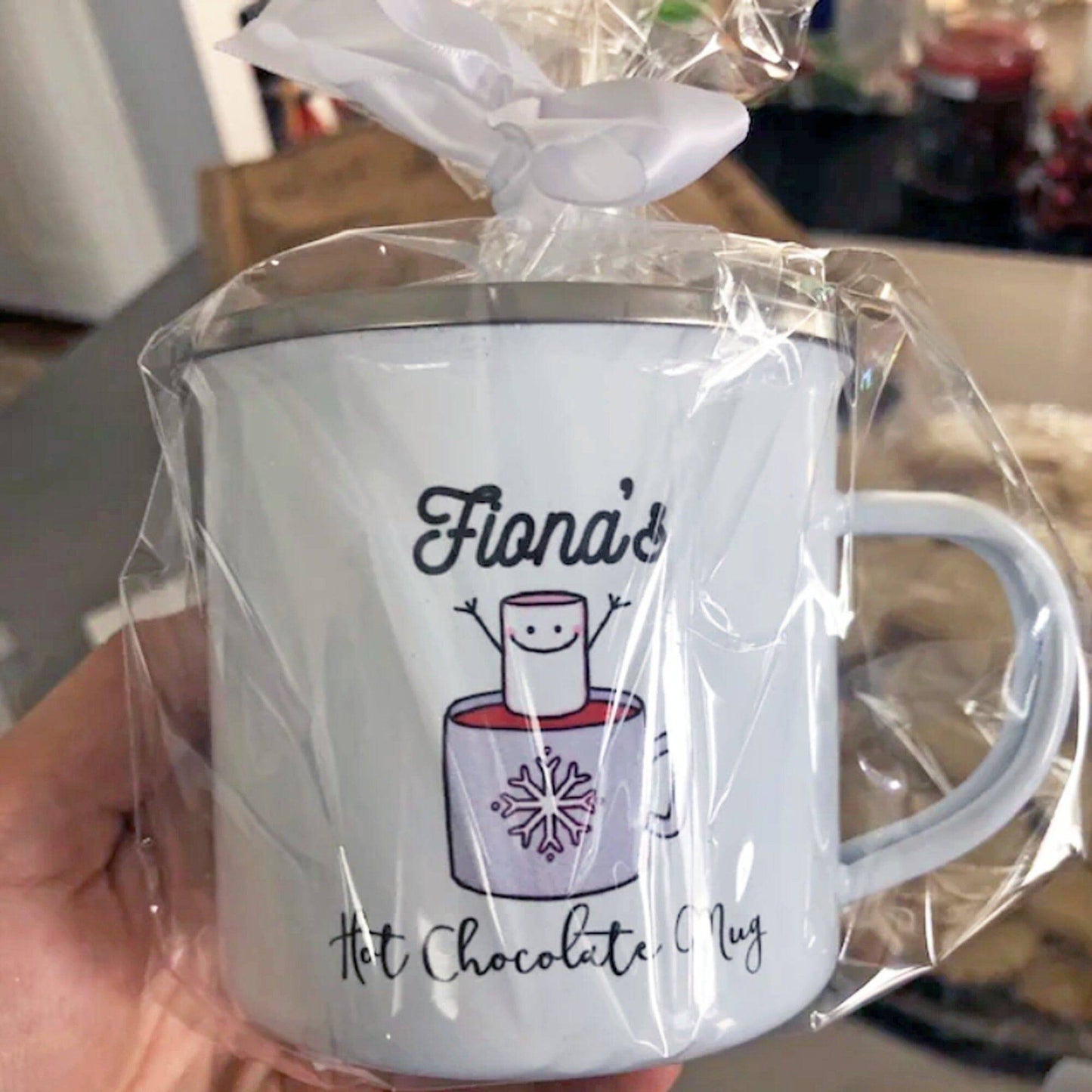 Personalized Hot Chocolate Mug | Purple Design