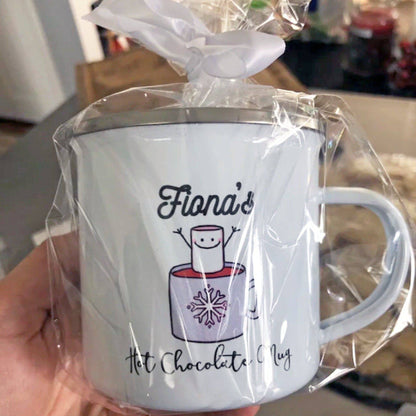 Personalized Hot Chocolate Mug | Purple Design