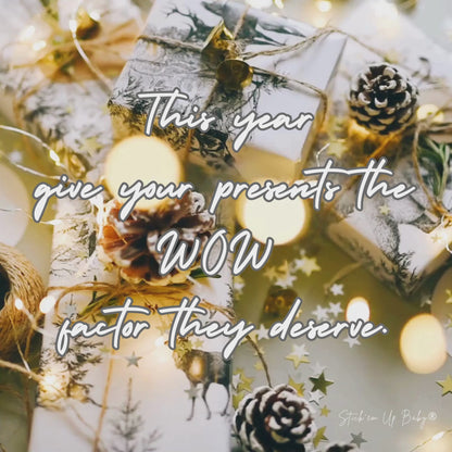 Vintage Gold Christmas Wrapping Paper - Luxury Holiday Wrapping Paper