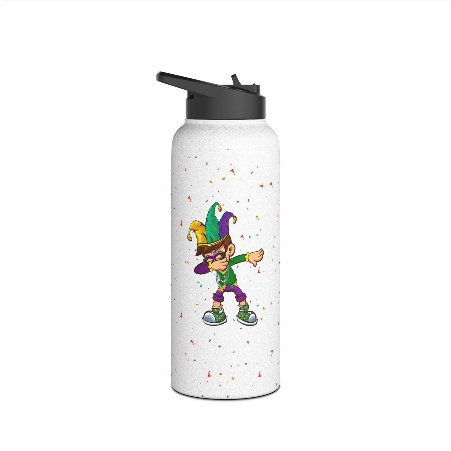 Mardi Gras Water Bottle