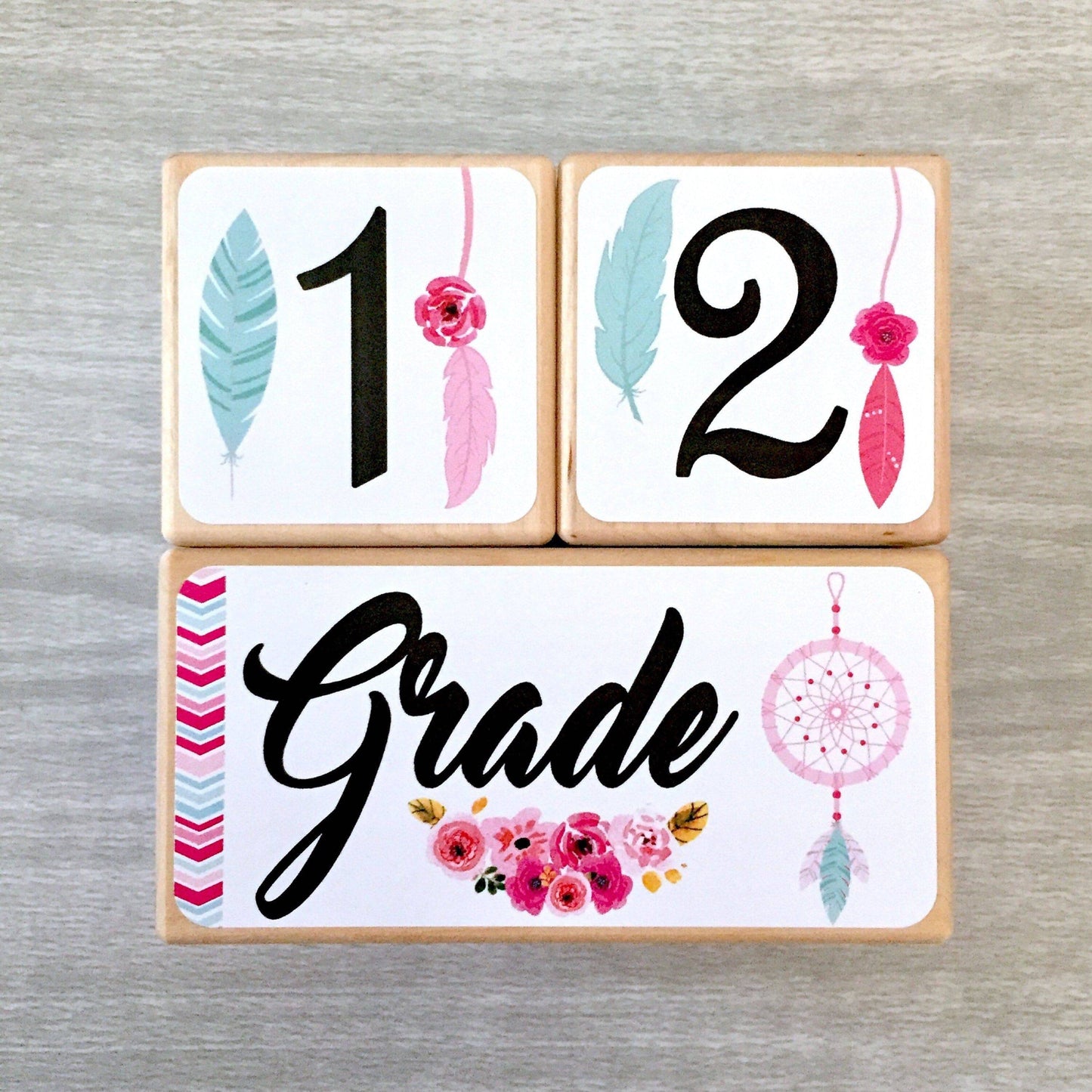 Baby Milestone Blocks - Dream Catchers