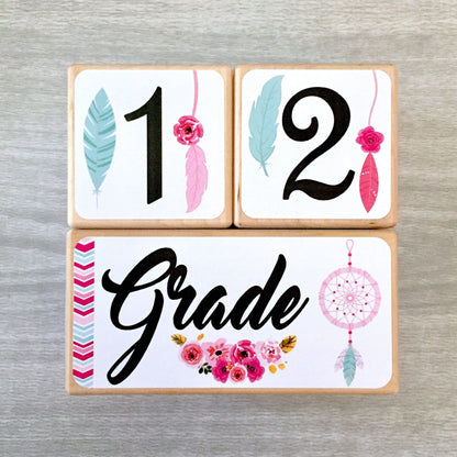 Baby Milestone Blocks - Dream Catchers