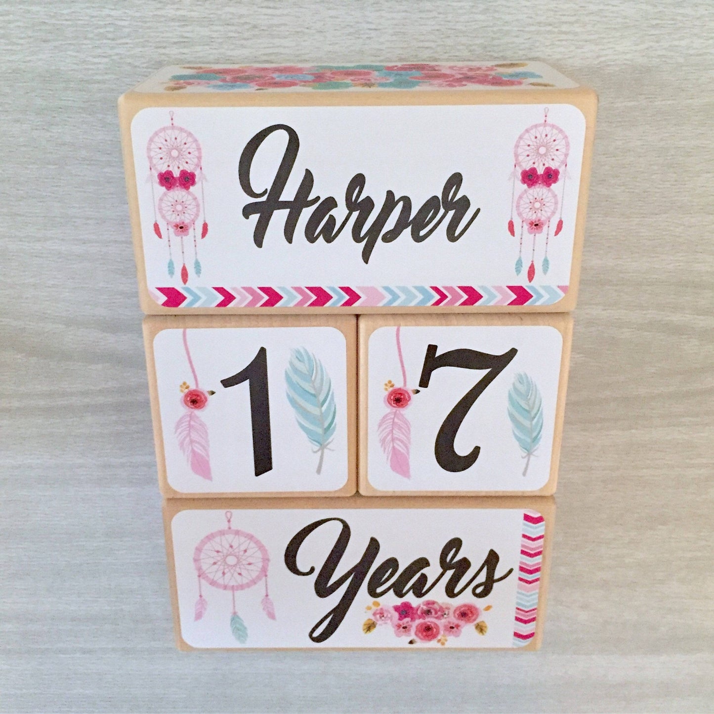 Baby Milestone Blocks - Dream Catchers