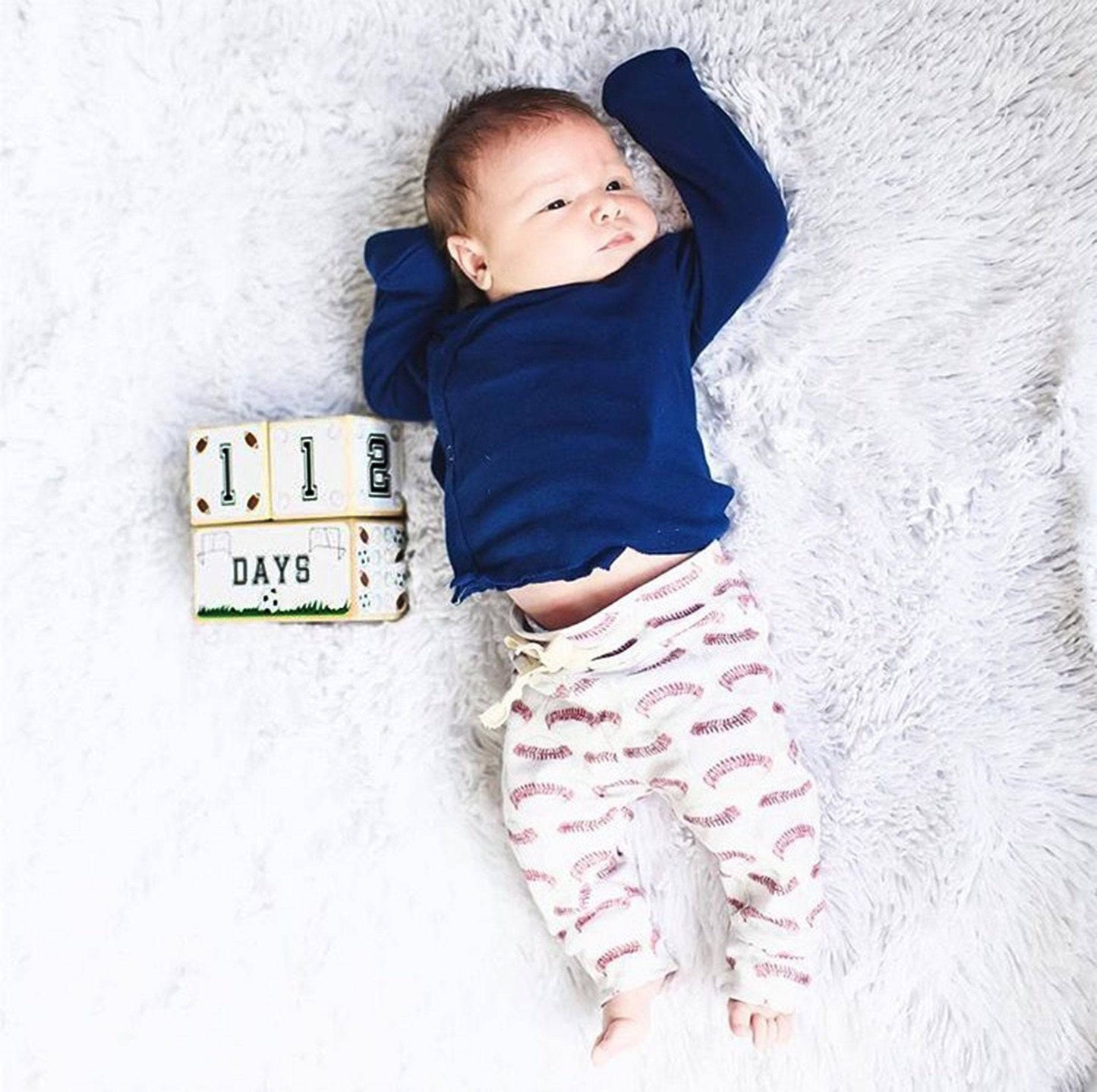 Baby Milestone Blocks - Sports