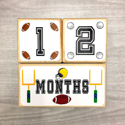 Baby Milestone Blocks - Sports