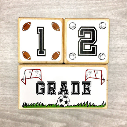 Baby Milestone Blocks - Sports