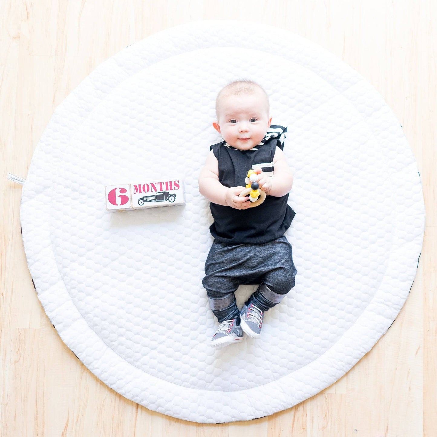 Baby Milestone Blocks - Vintage Cars