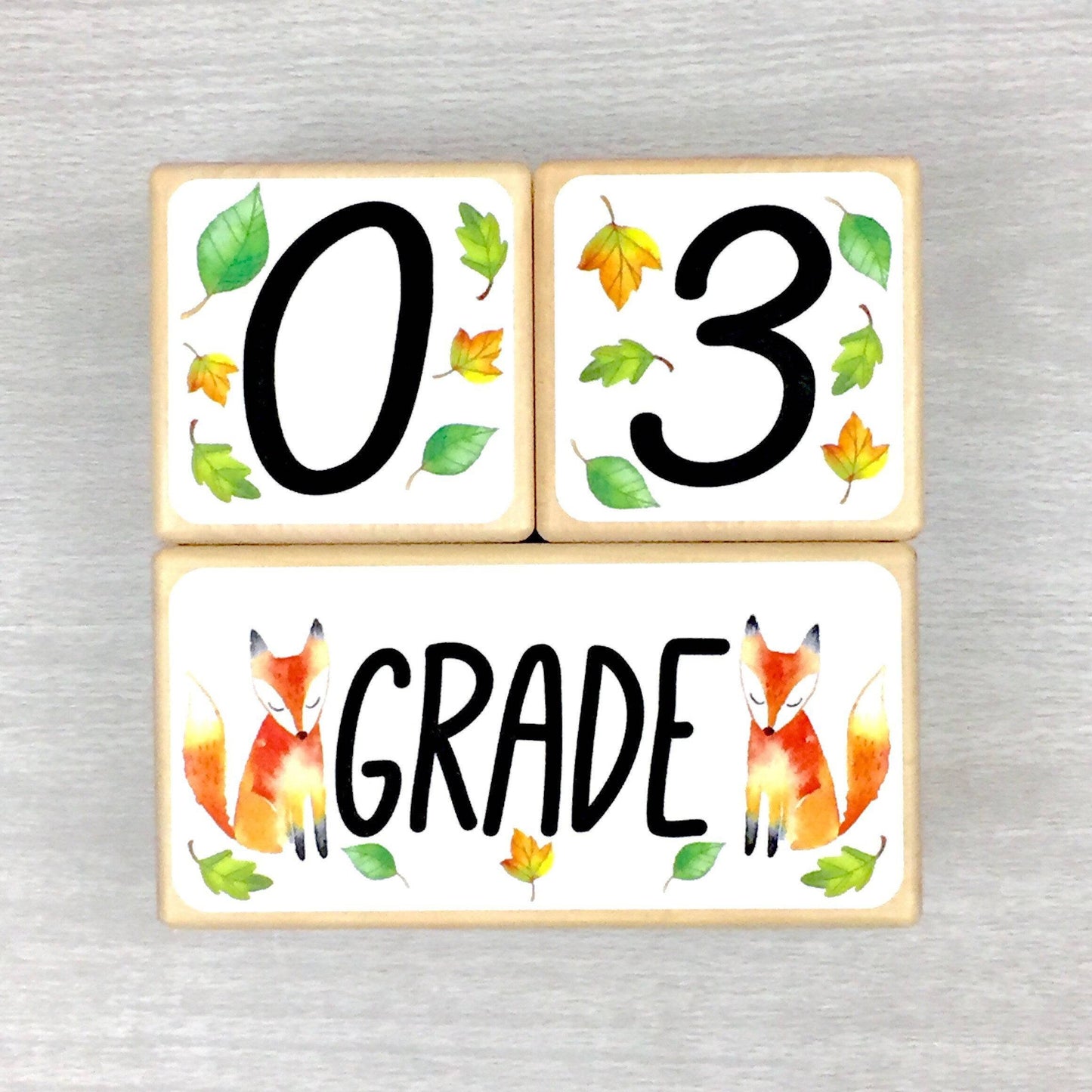 Baby Milestone Blocks - Woodland Animals