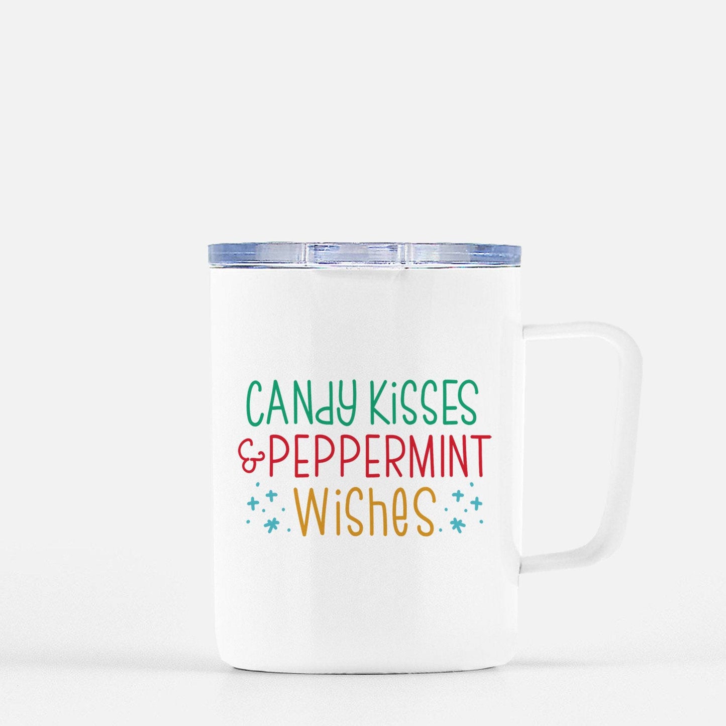 Candy Cane Kisses and Peppermint Wishes Mug