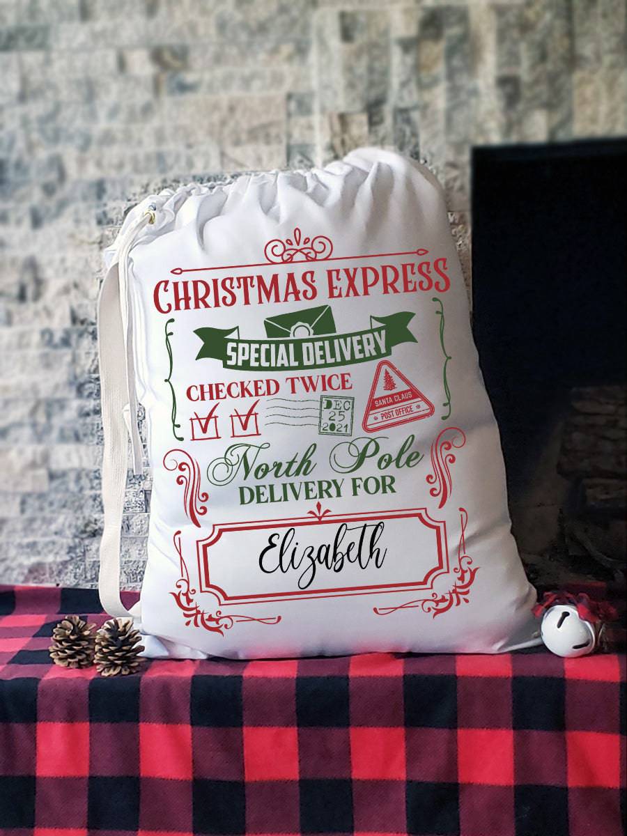 Christmas Express Special Delivery Santa Sacks