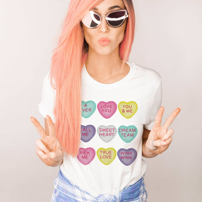 Conversation Hearts Shirt - Valentine's Day Shirt for Women