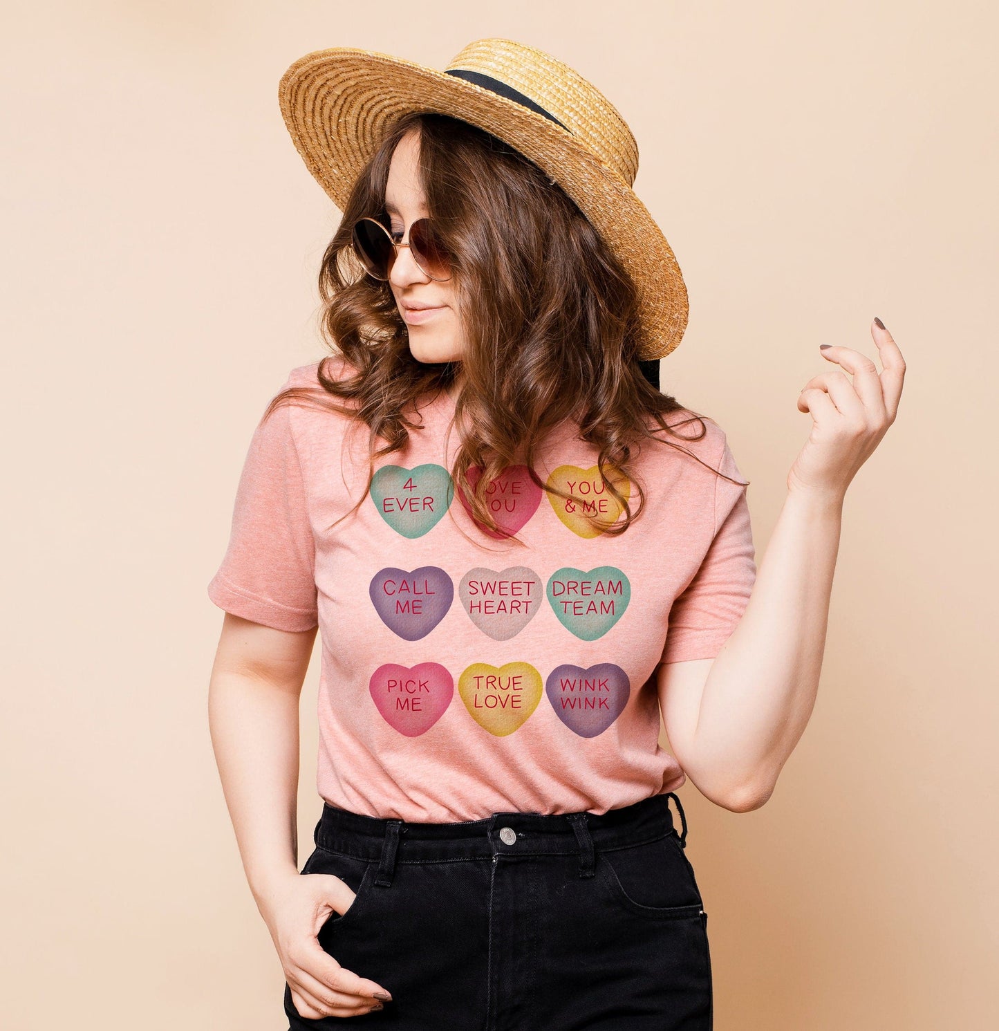 Conversation Hearts Shirt - Valentine's Day Shirt for Women
