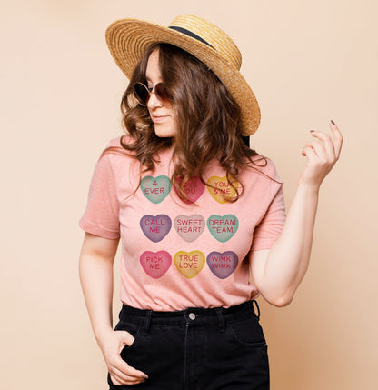 Conversation Hearts Shirt - Valentine's Day Shirt for Women