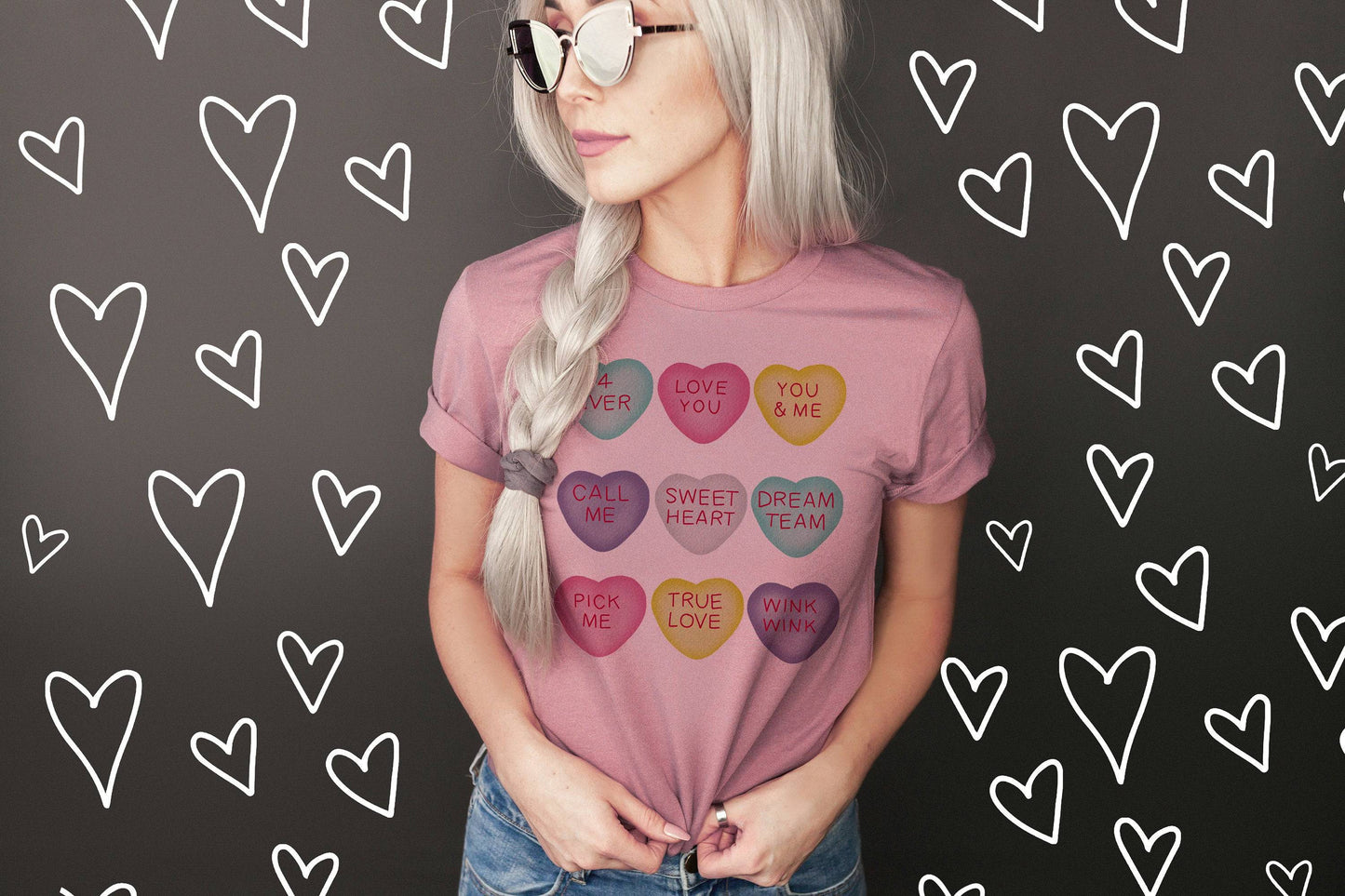 Conversation Hearts Shirt - Valentine's Day Shirt for Women
