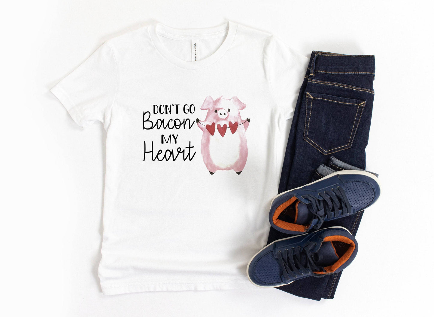 Don't Go Bacon My Heart Shirt - Girls Valentine's Day Shirt