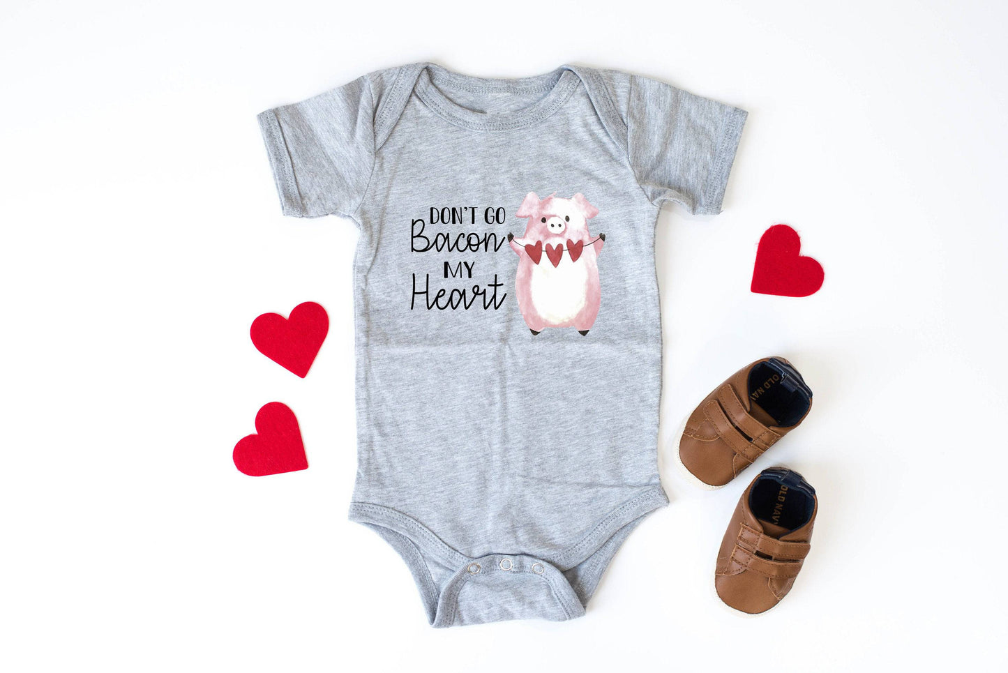 Don't Go Bacon My Heart Shirt - Girls Valentine's Day Shirt
