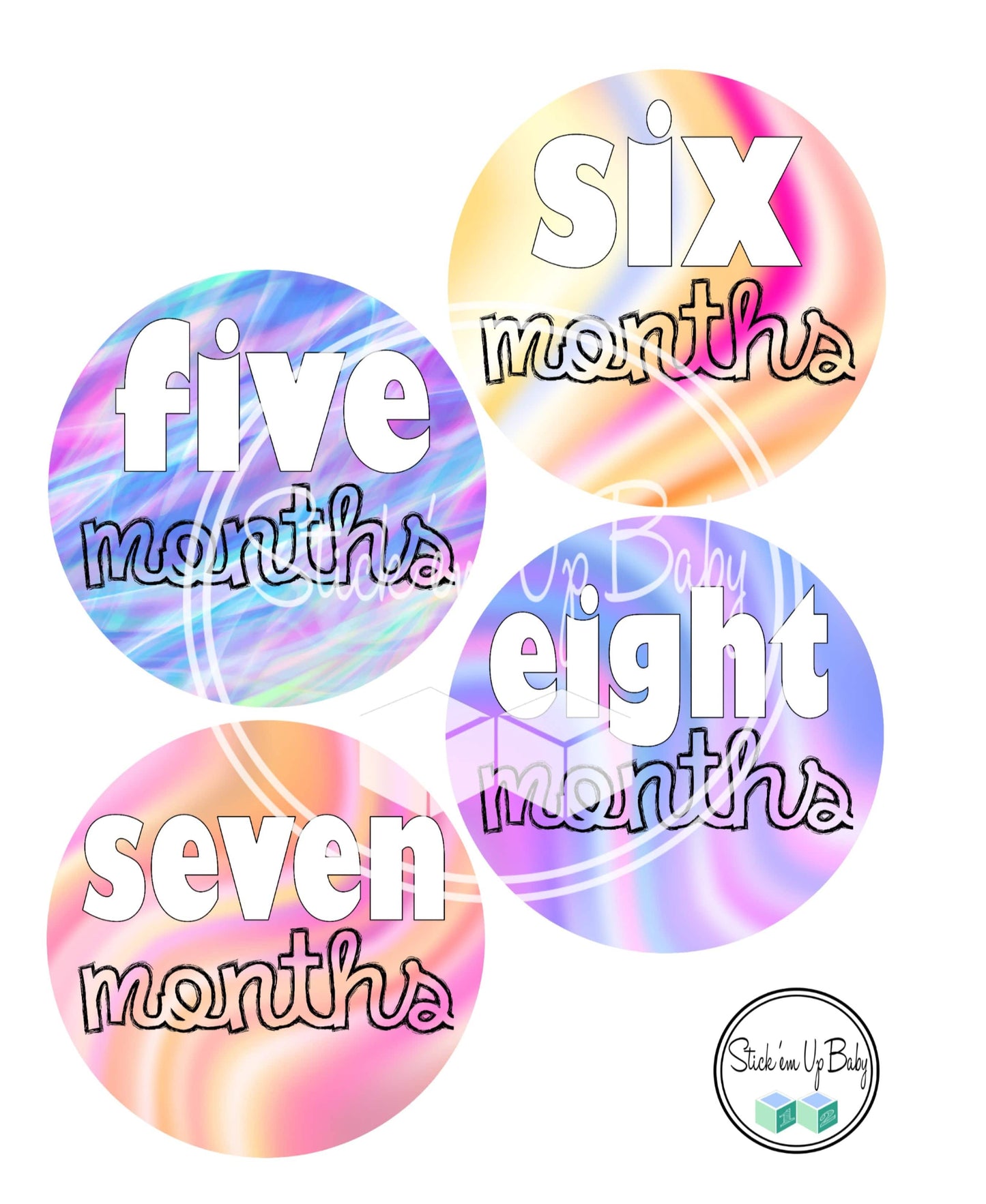 Funky | Monthly Baby Stickers