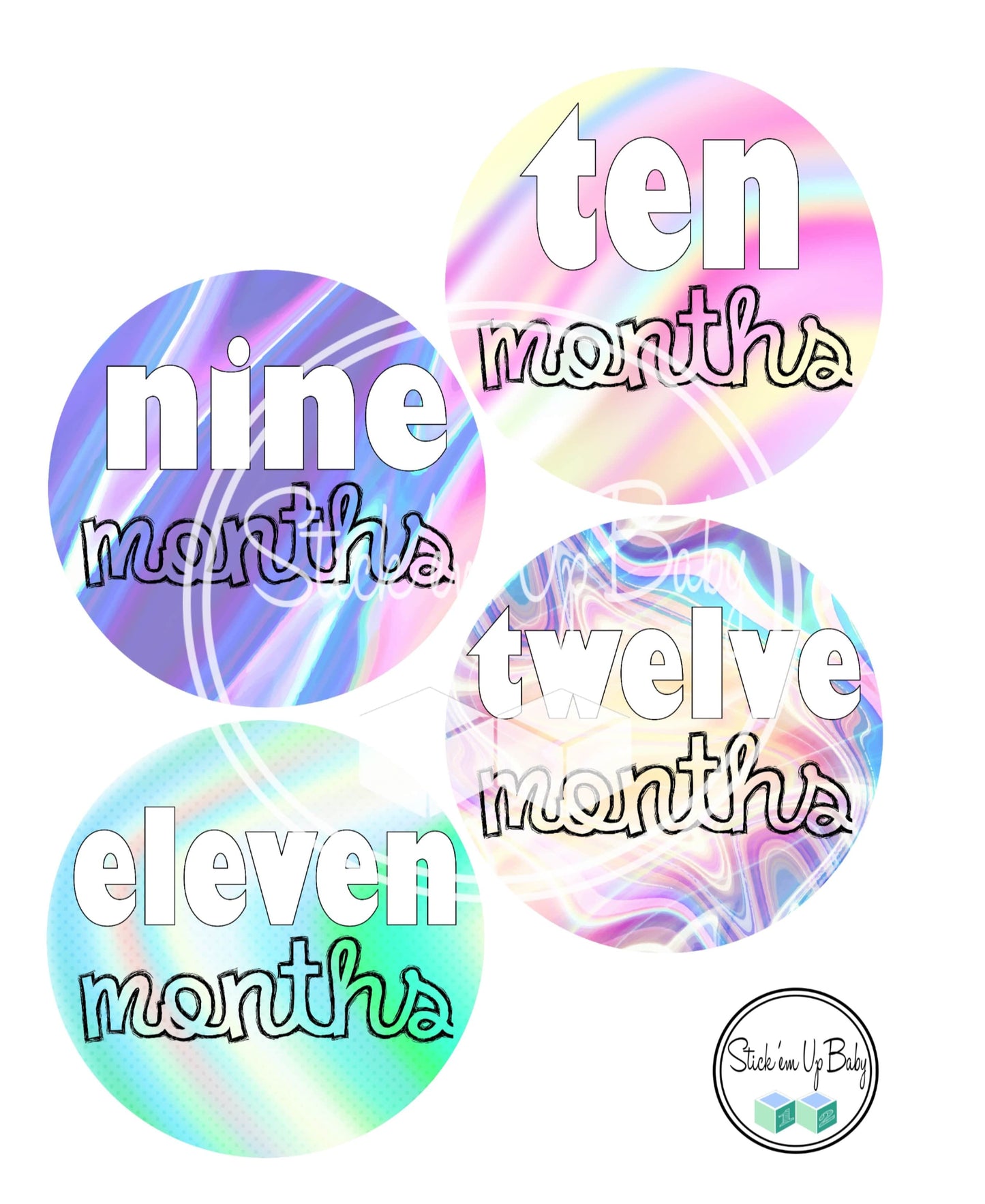 Funky | Monthly Baby Stickers