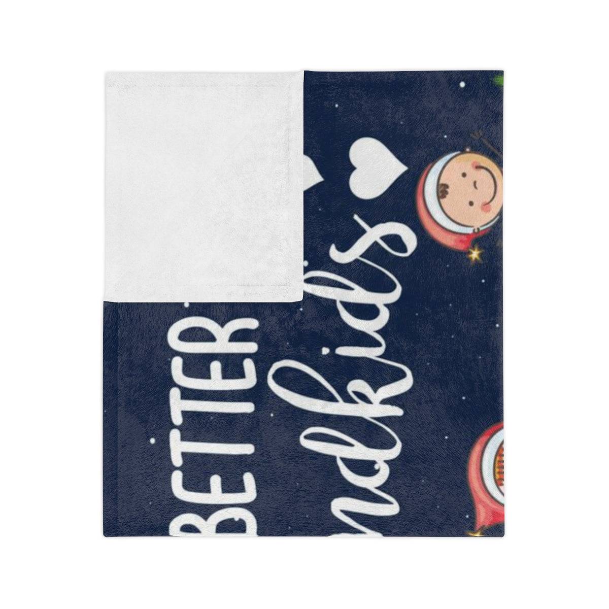 Life Is Better with Grandkids Minky Blanket