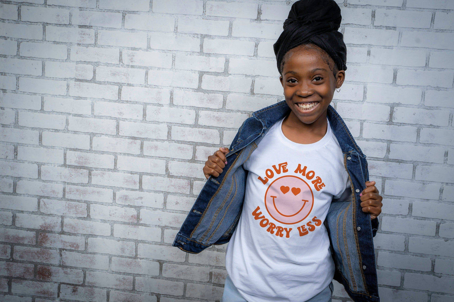 Love More Worry Less Shirt -Kids Valentine's Shirt