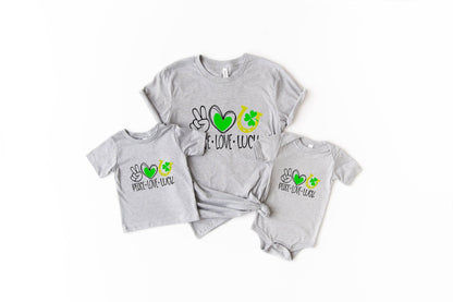 Peace Love Luck - Women's St. Patrick's Day Shirt