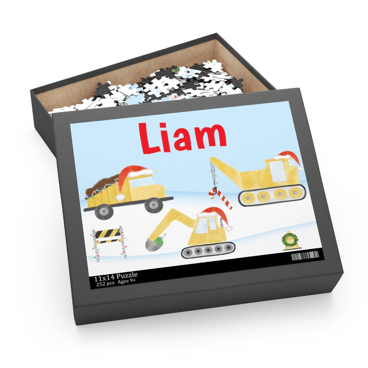 Personalized Construction Christmas Puzzle | Stocking Stuffers