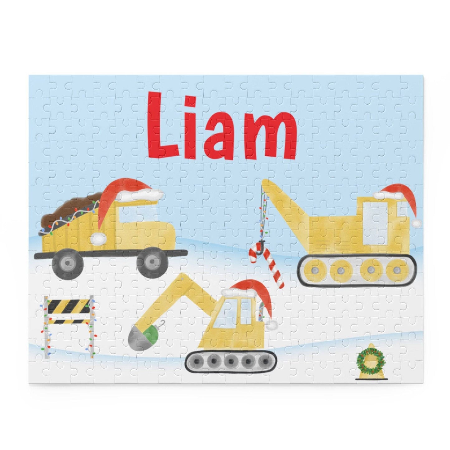 Personalized Construction Christmas Puzzle | Stocking Stuffers