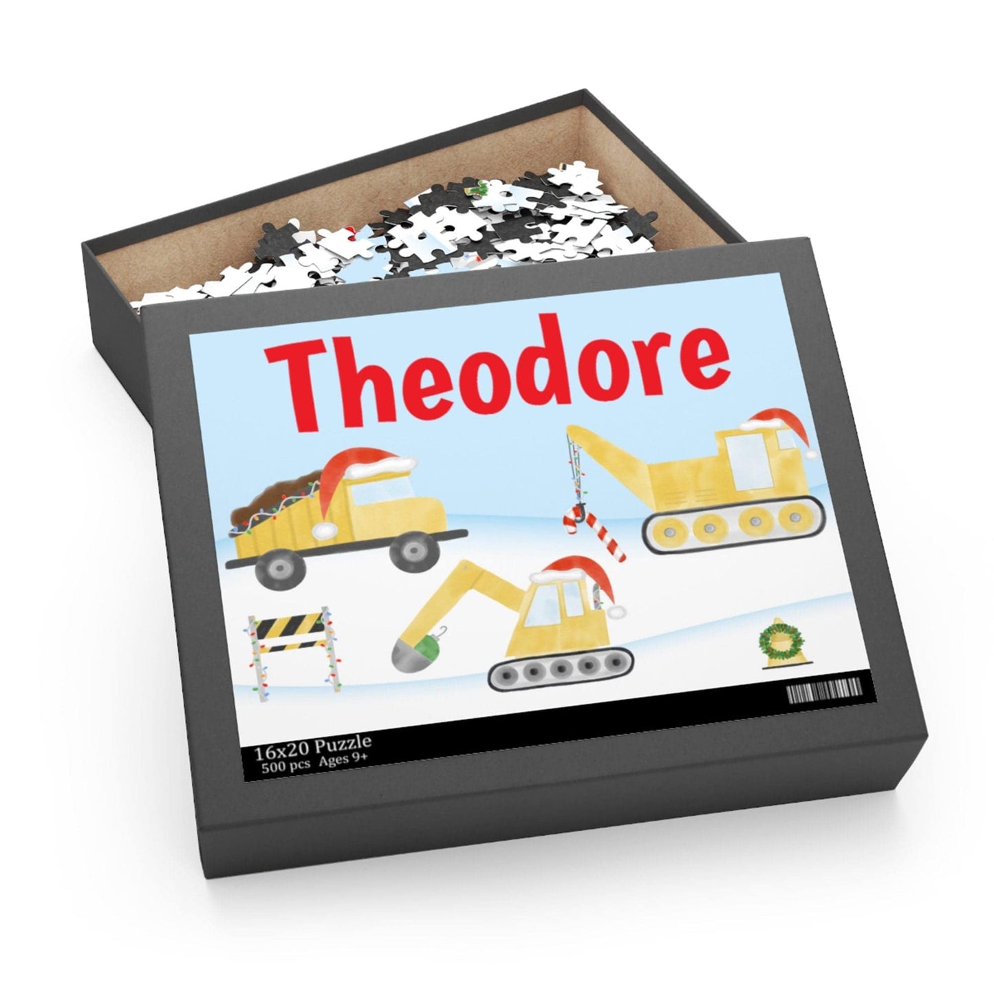 Personalized Construction Christmas Puzzle | Stocking Stuffers