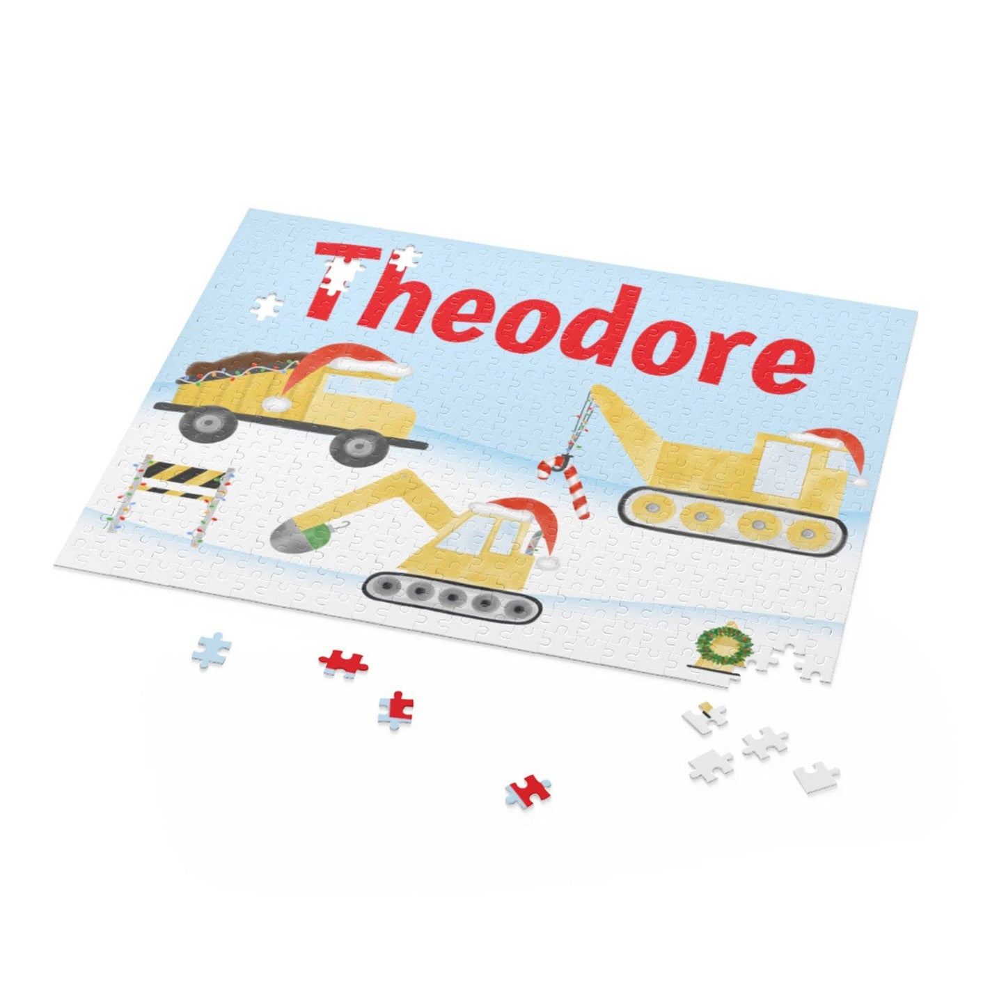 Personalized Construction Christmas Puzzle | Stocking Stuffers
