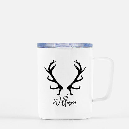 Personalized Deer Antler Mug | Gift for Hunters