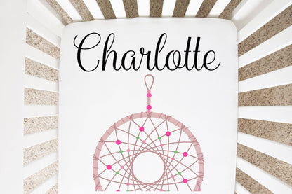Personalized Dreamcatcher Crib Sheet