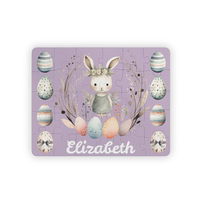 Personalized Easter Bunny Girl Puzzle