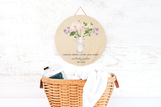 Personalized Gift for Mom | Birth Flower | Our Family Garden