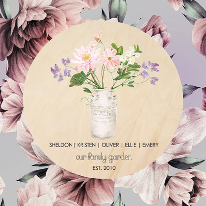 Personalized Gift for Mom | Birth Flower | Our Family Garden