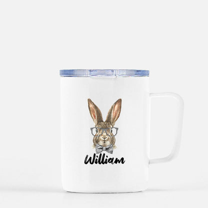 Personalized Hipster Bunny Mug