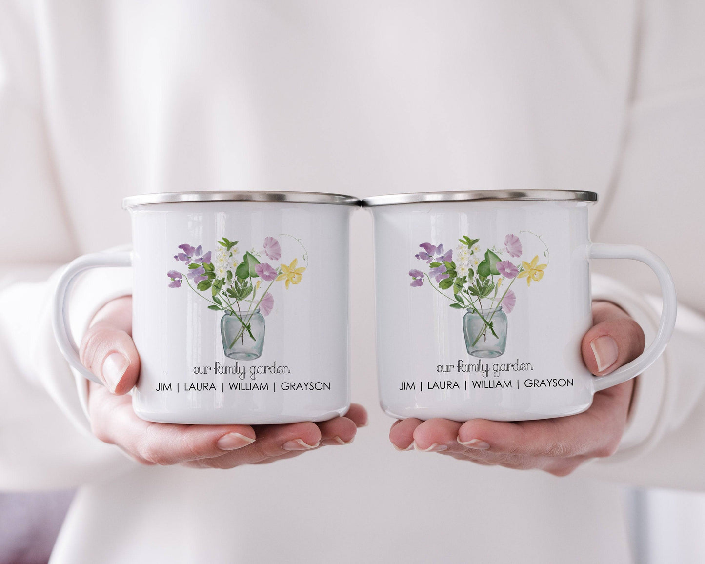 Personalized Mother's Day Gift | Birth flower Mug | Family Garden Mug