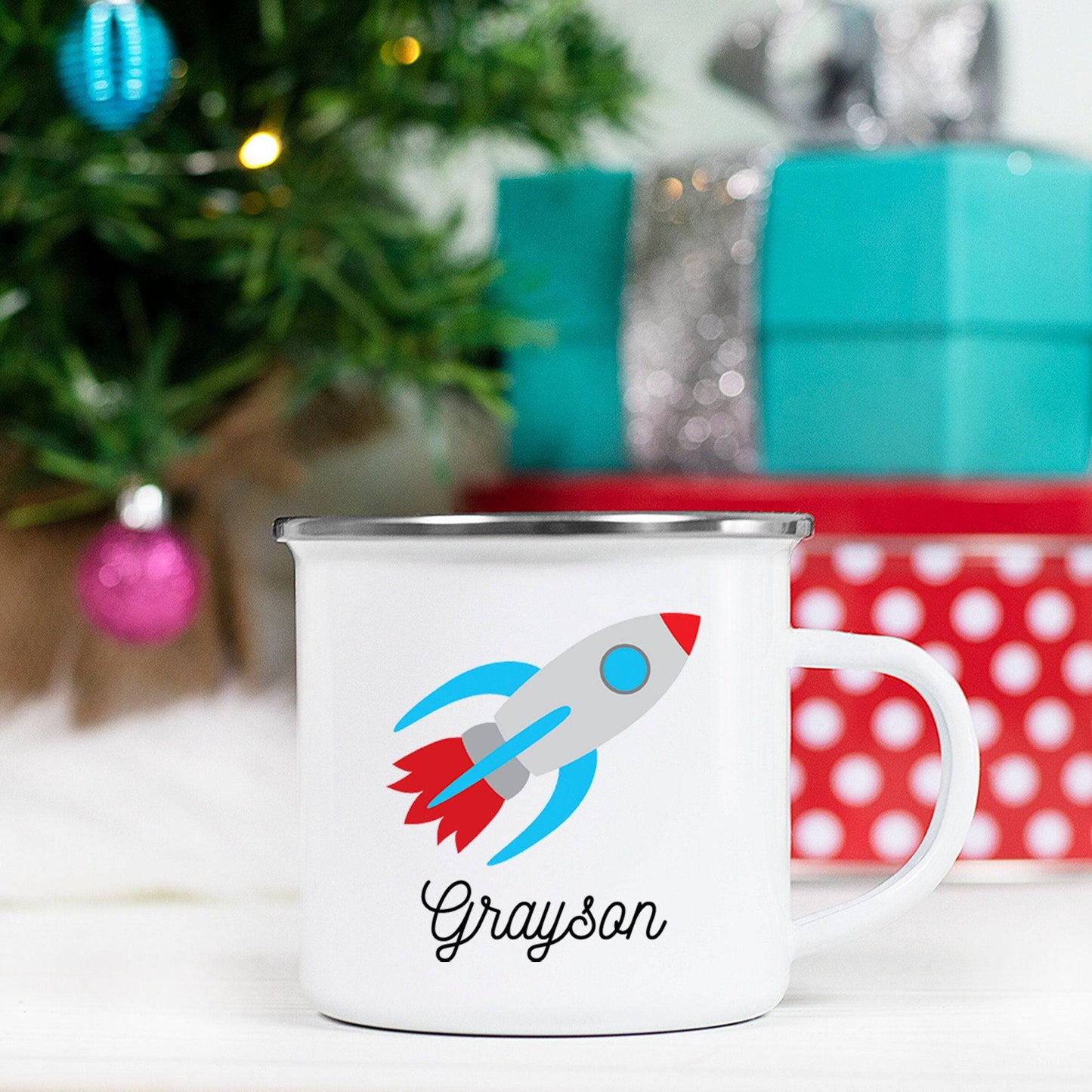 Personalized Rocketship Mug
