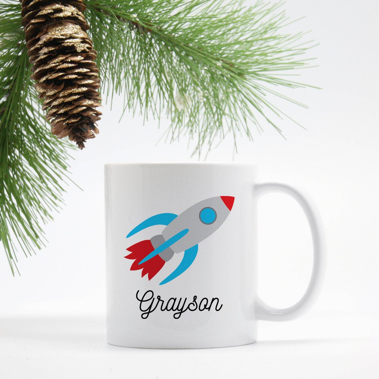 Personalized Rocketship Mug