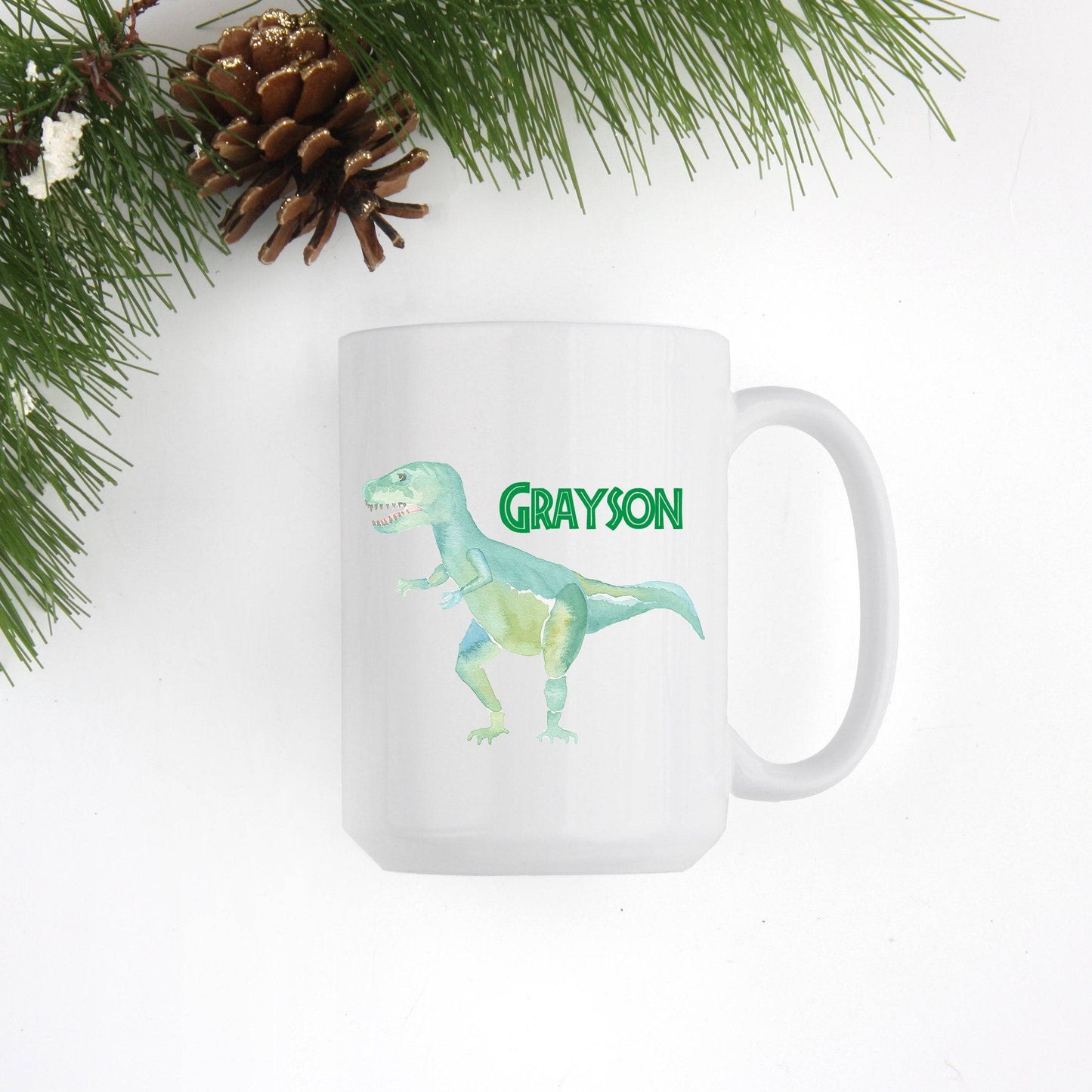 Personalized T-rex Mug | Dinosaur Mug