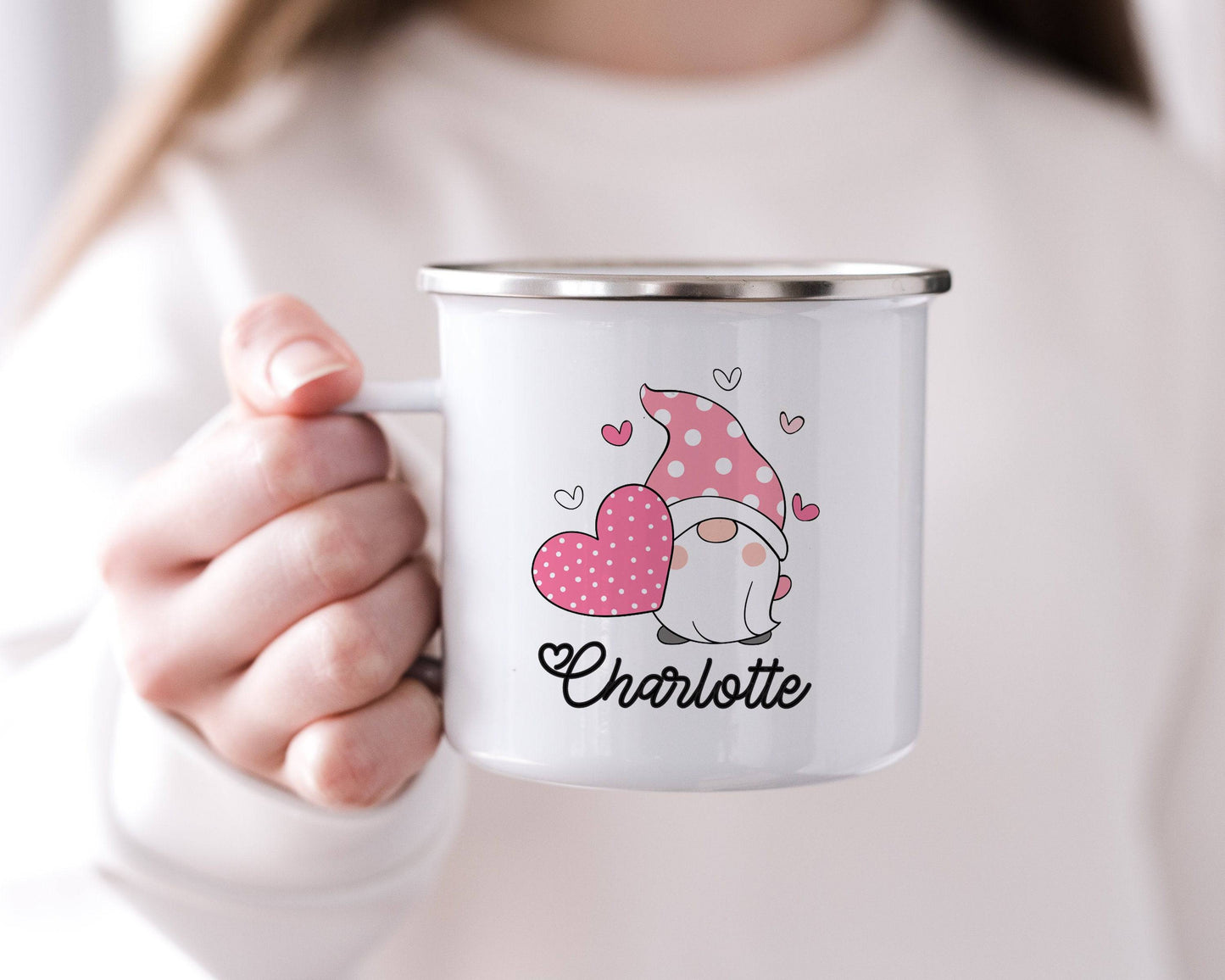 Personalized Valentine's Gnome Mug