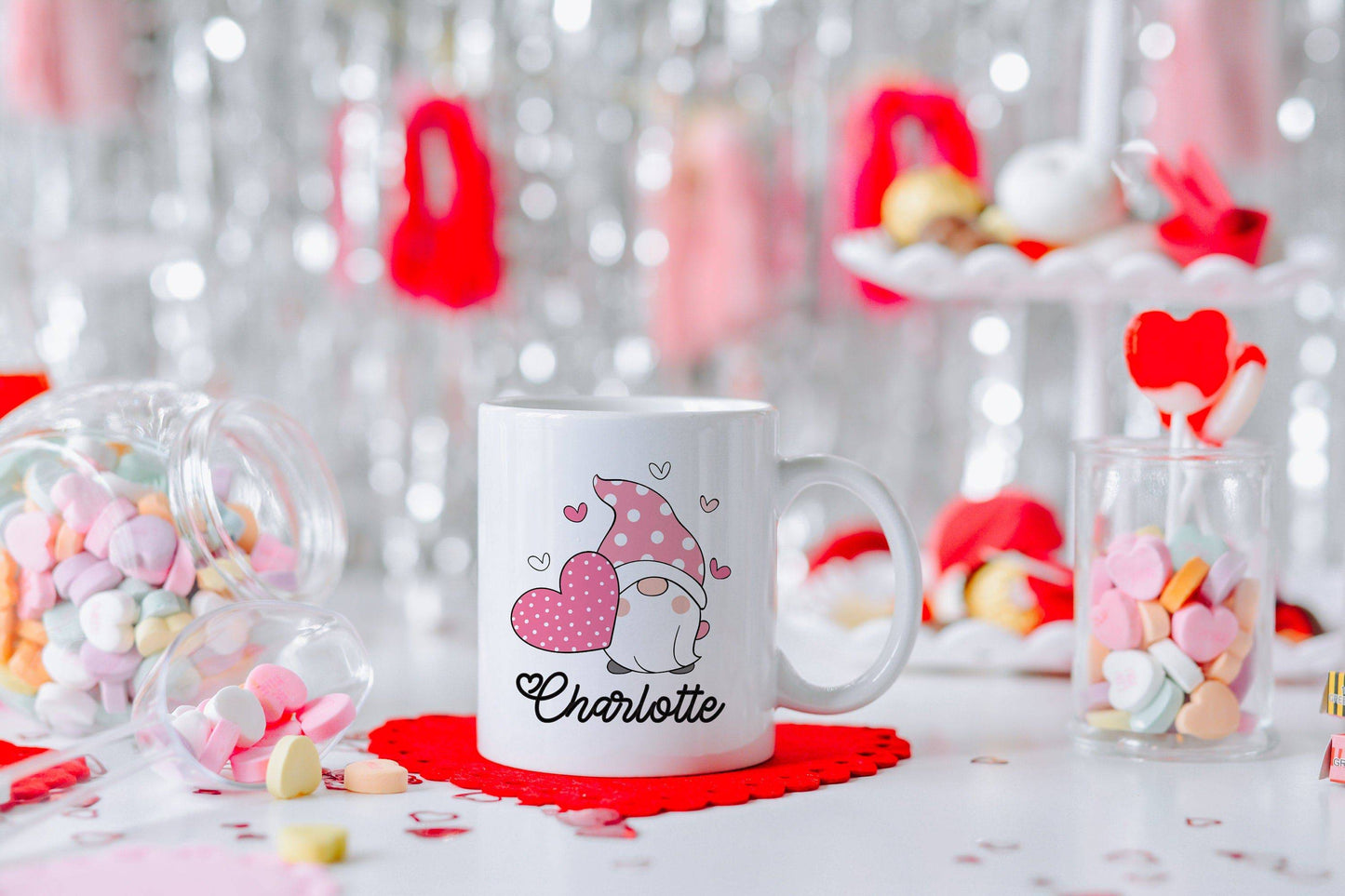 Personalized Valentine's Gnome Mug