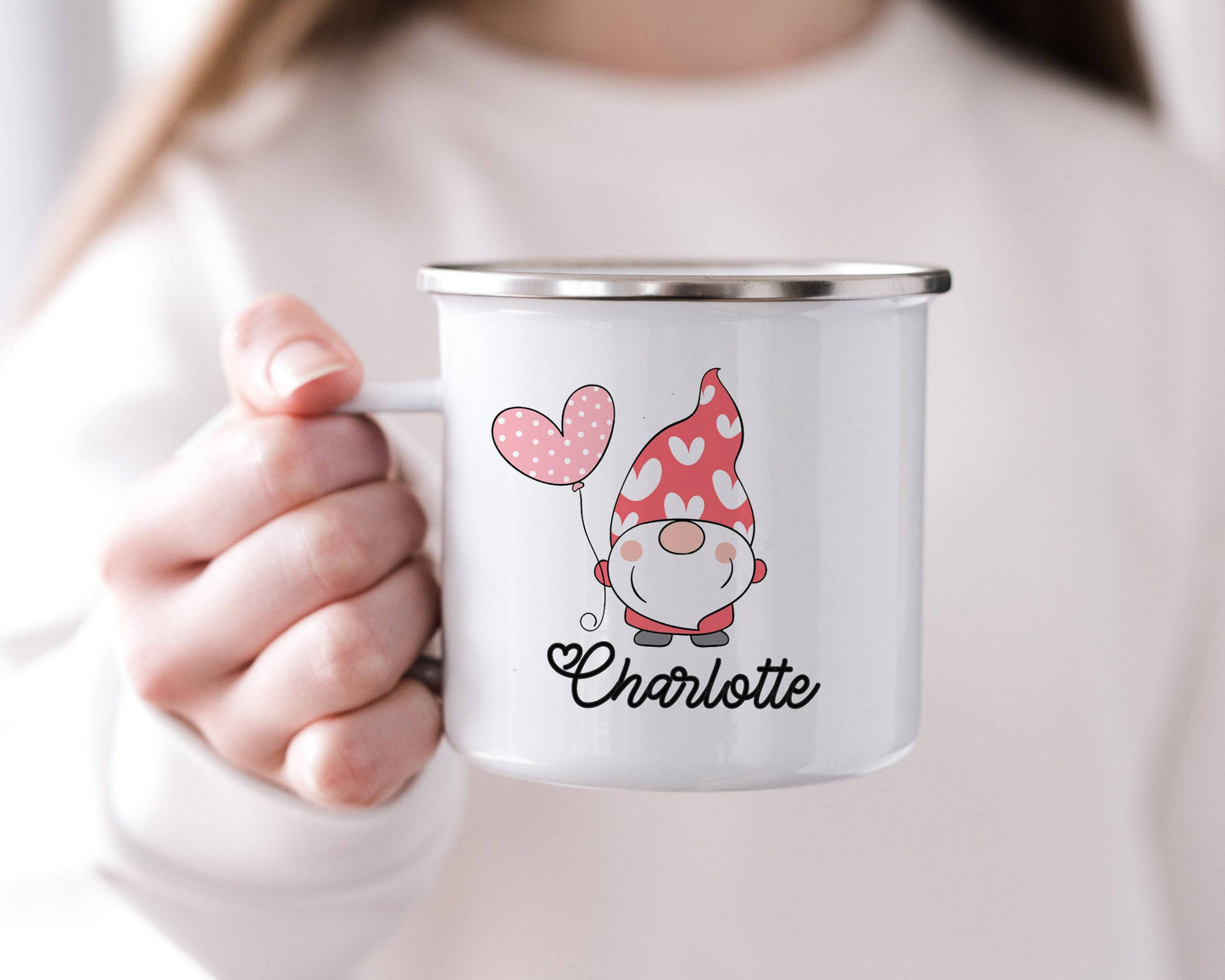 Personalized Valentine's Gnome Mug