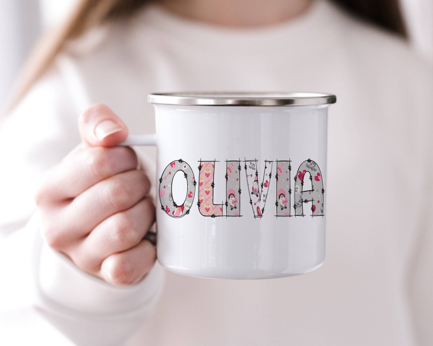 Personalized Valentine's Gnome Mug