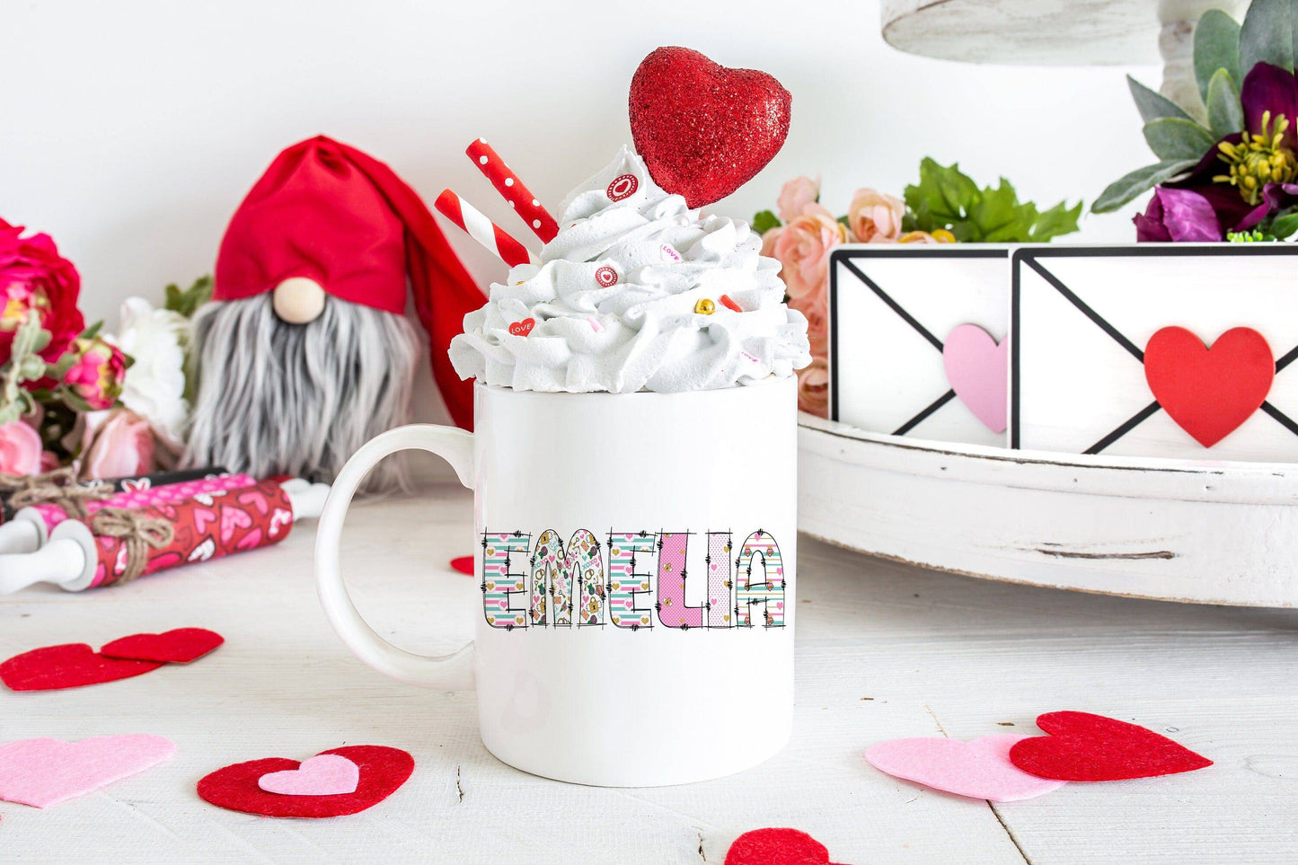 Personalized Valentine's Name Mug