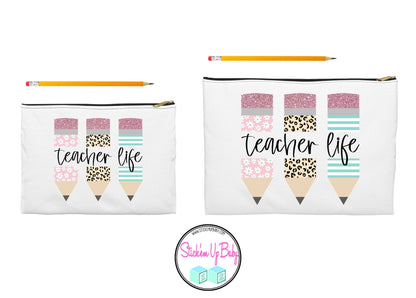 Teacher Life Canvas Pencil Bag - Teacher Gift