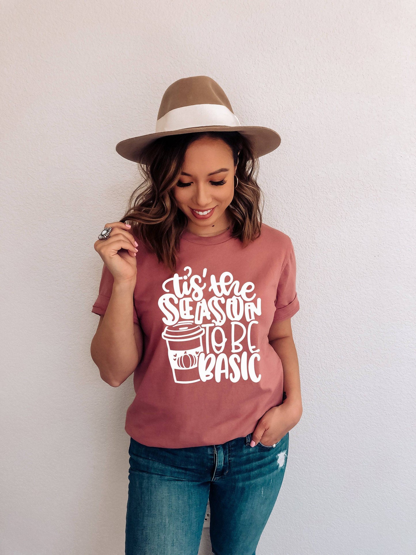 Tis The Season To Be Basic Shirt - Halloween Shirts for Women