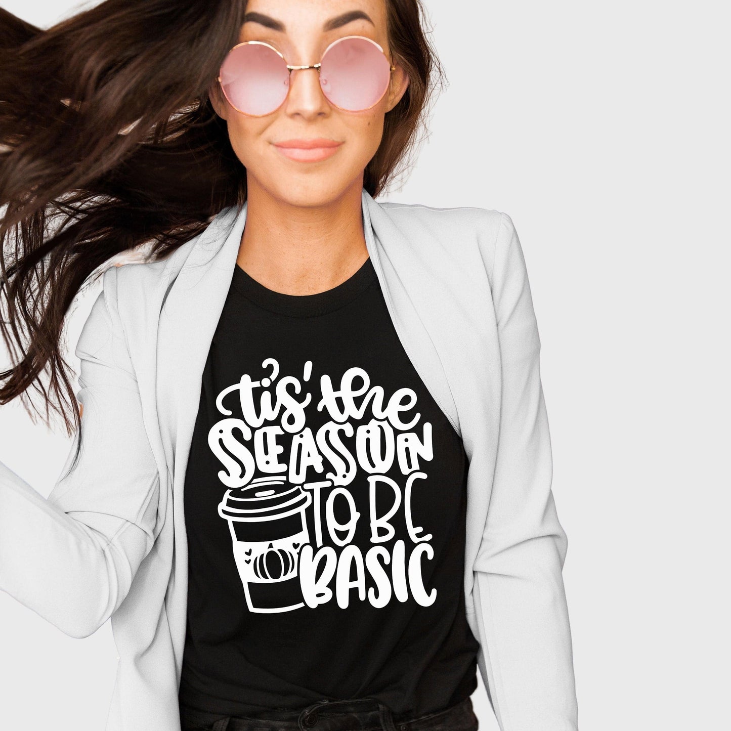 Tis The Season To Be Basic Shirt - Halloween Shirts for Women