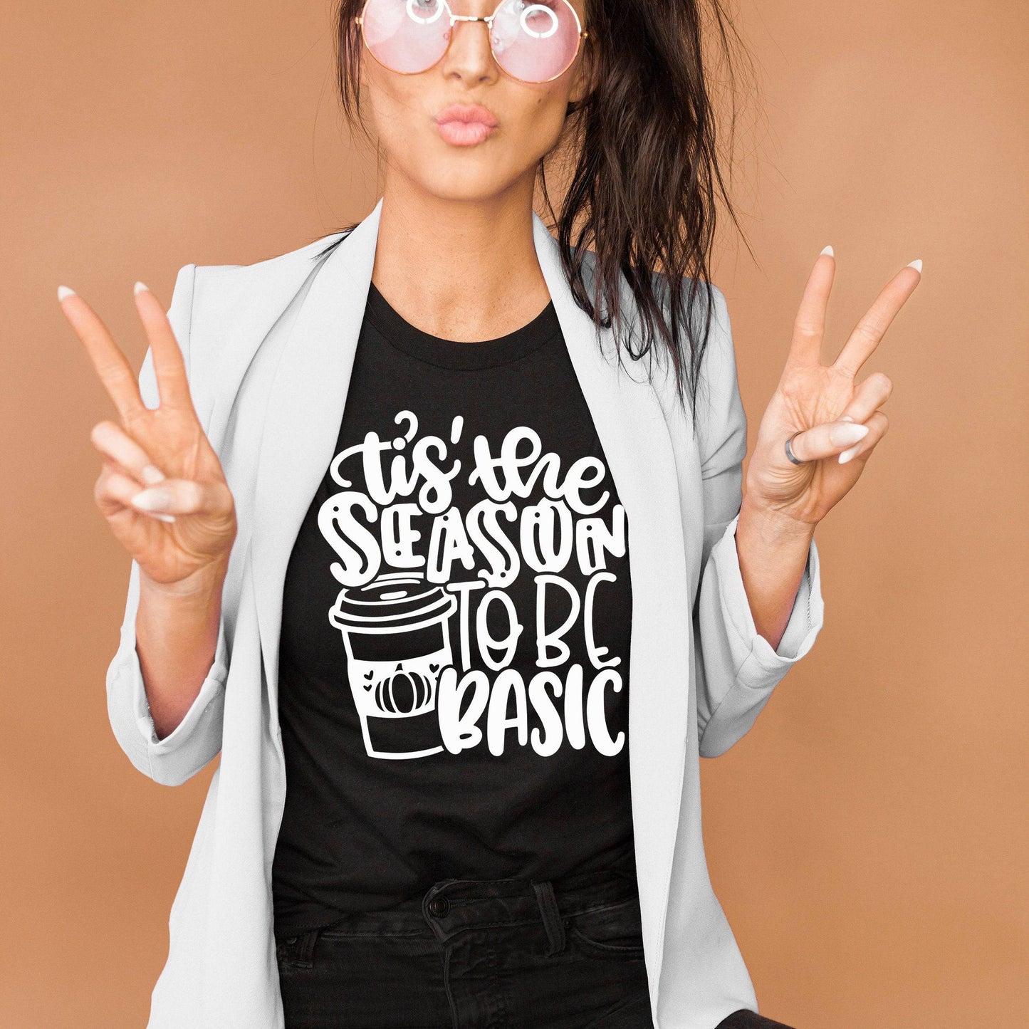 Tis The Season To Be Basic Shirt - Halloween Shirts for Women